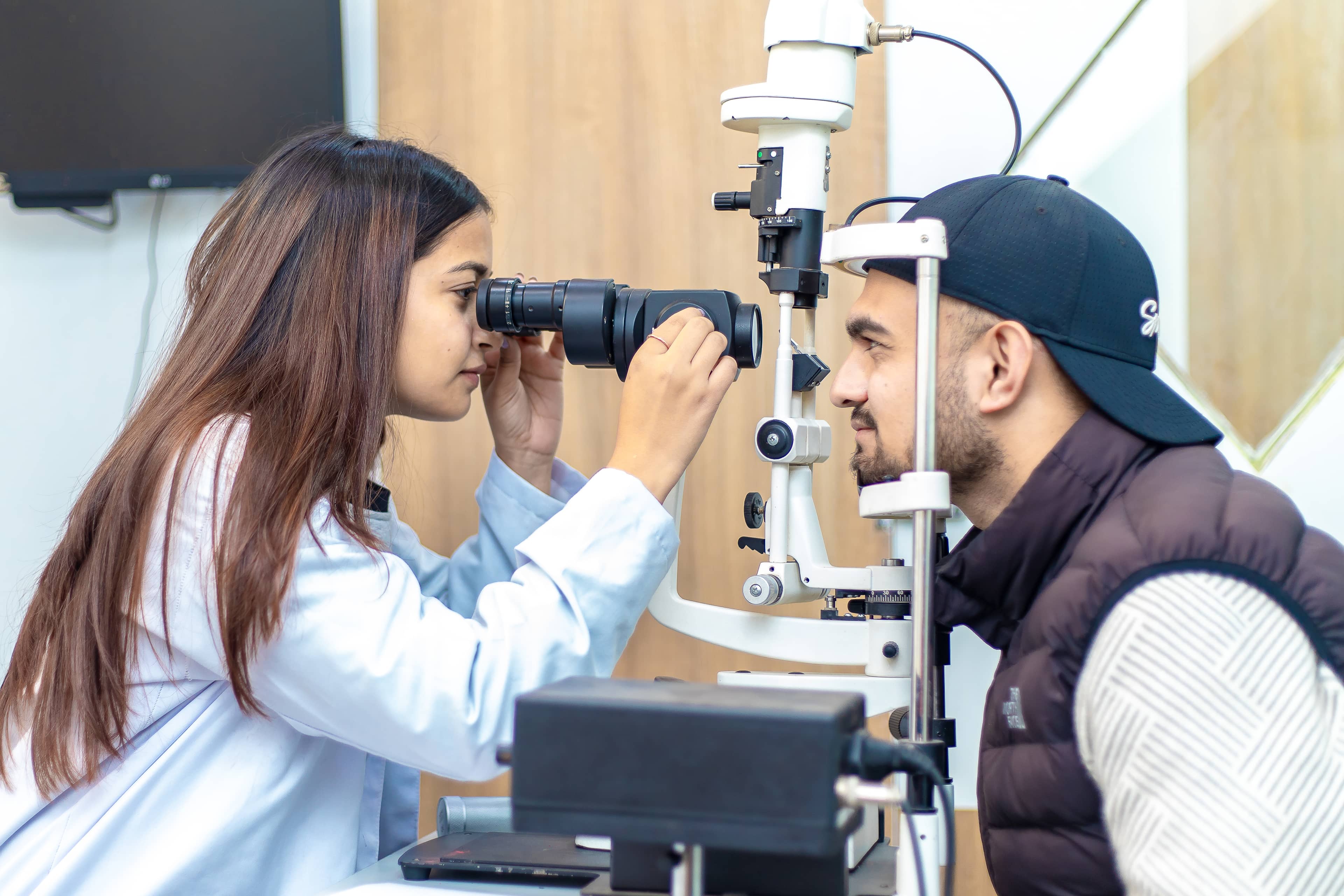 doctor checking up a patient