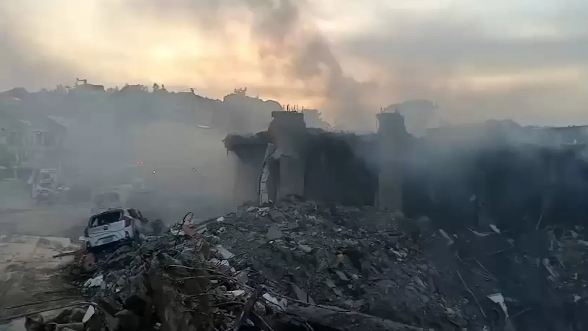 Israeli Strike Devastates Area Near Lebanon Hospital, Sparking Global Health Concerns