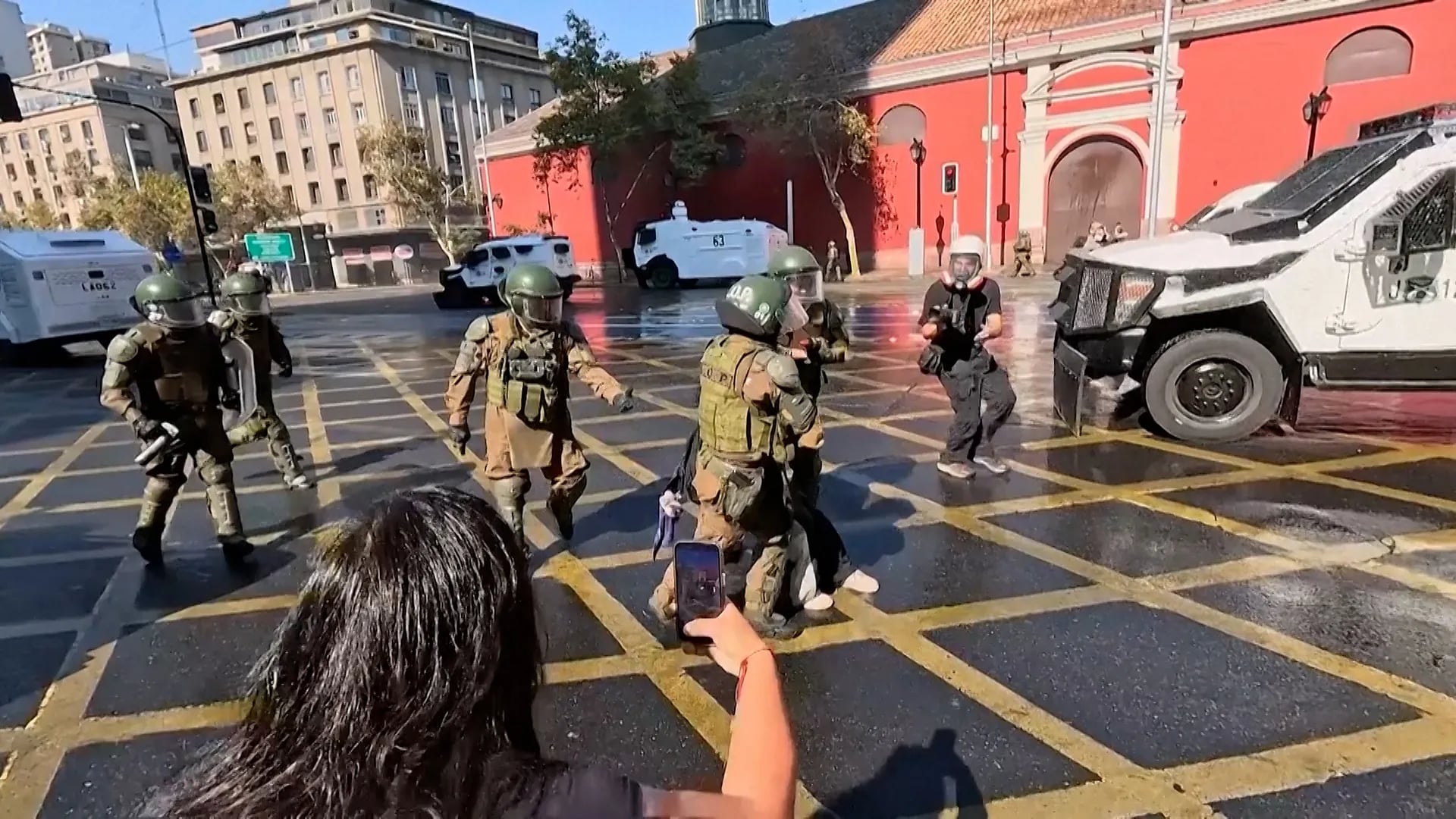 Global Health and Education Watch: Chile police blast water cannons at student protesters
